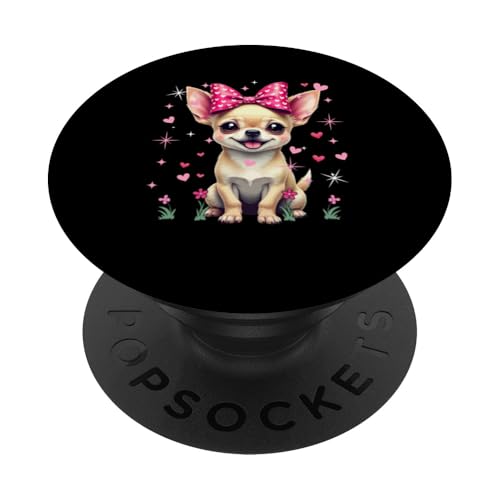 Chihuahua-Fliege, passender Hundebesitzer, Familie, Kinder, Liebhaber, Mädchen PopSockets Klebender PopGrip Chihuahua-Fliege, passender Hundebesitzer, Familie, Kinder, Liebhaber, Mädchen PopSockets Klebender PopGrip von Dog Vacations Costume