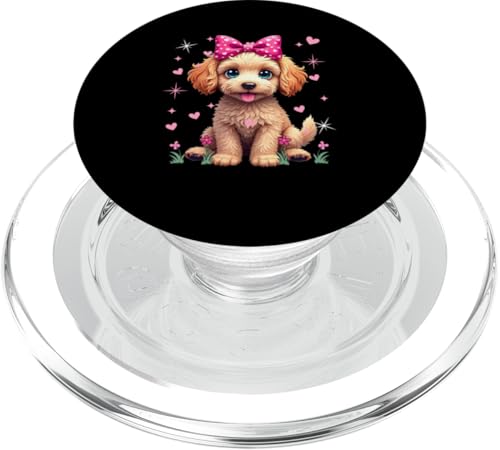 Cockapoo Fliege Passende Hundebesitzer Familie Kinder Liebhaber Mädchen PopSockets PopGrip für MagSafe von Dog Vacations Costume
