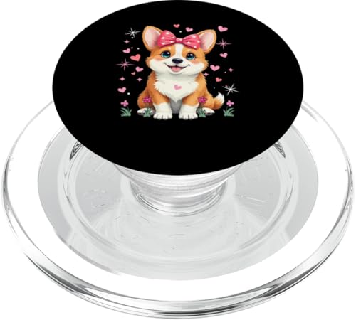 Corgi Fliege, passender Hundebesitzer, Familie, Kinder, Liebhaber, Mädchen PopSockets PopGrip für MagSafe Corgi Fliege, passender Hundebesitzer, Familie, Kinder, Liebhaber, Mädchen PopSockets PopGrip für MagSafe von Dog Vacations Costume