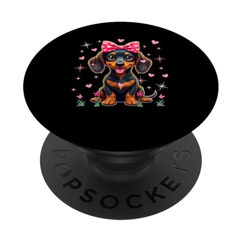 Dackel-Fliege, passender Hundebesitzer, Familie, Kinder, Liebhaber, Mädchen PopSockets Klebender PopGrip Dackel-Fliege, passender Hundebesitzer, Familie, Kinder, Liebhaber, Mädchen PopSockets Klebender PopGrip von Dog Vacations Costume