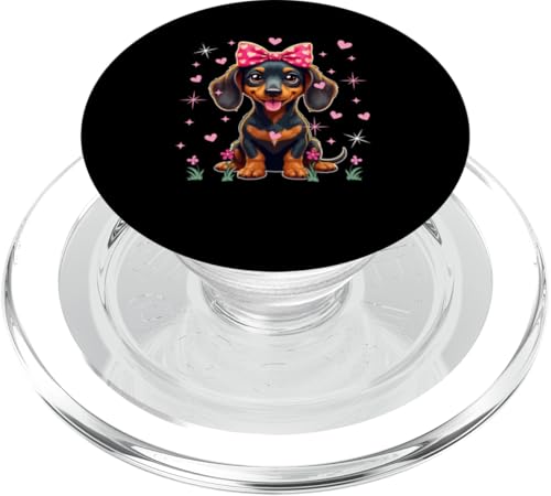 Dackel-Fliege, passender Hundebesitzer, Familie, Kinder, Liebhaber, Mädchen PopSockets PopGrip für MagSafe Dackel-Fliege, passender Hundebesitzer, Familie, Kinder, Liebhaber, Mädchen PopSockets PopGrip für MagSafe von Dog Vacations Costume