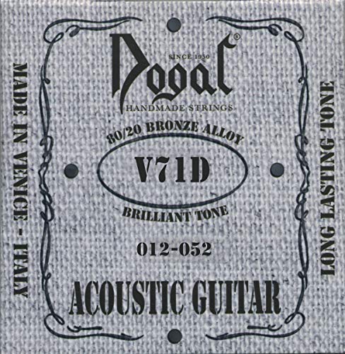 Dogal® »V71D ACOUSTIC GUITAR SET 80/20 BRONZE« Saiten für Akustik-Gitarre - 80/20 Bronze Hex Core - 012/052 von Dogal