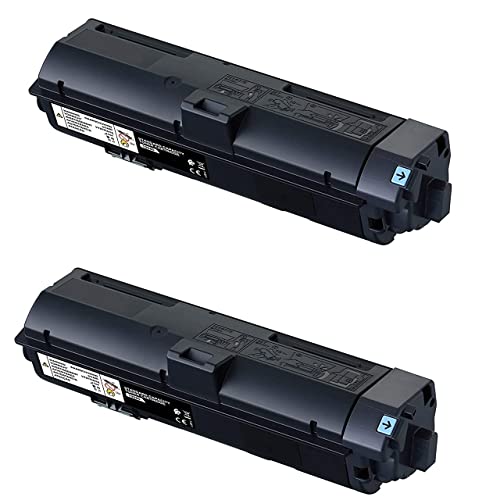 DogePro 2er Pack Toner kompatibel ersetzt Epson M320H (Schwarz, 6100 Drucke) von DogePro