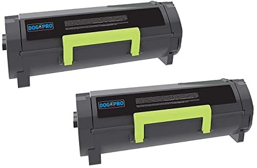 DogePro 2er Pack von 502H Toner kompatibel ersetzt Lexmark 50F2H00 / 502 (Schwarz, 5000 Drucke) für MS310d MS310dn MS410d MS410dn MS510dn MS610de MS610dn MS610dte MS312DN MS315DN MS415DN 85dn von DogePro