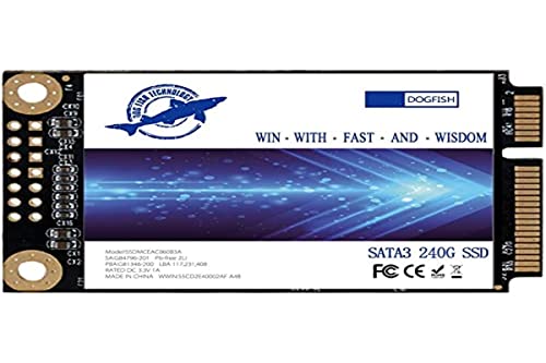 Dogfish SSD mSATA 240GB Integrierte Solid-State-Festplatte Hochleistungs-Festplatte Für Desktop-Laptop 6 GB/s Einschließlich SSD 32GB 60GB 64GB 120GB 128GB 240GB 250GB 480GB 500GB (240GB, msata) von THREE COLOUR DOGFISH