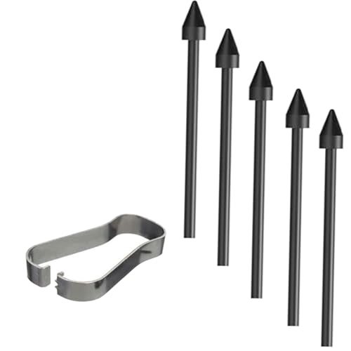 5 Stück Stiftspitzen für Samsung Galaxy Book Pro 360 3 S Stiftspitzen Ersatz Galaxy Book Pro 360 2 S Stiftspitzen + 1 Pinzette (schwarz) von Dogxiong