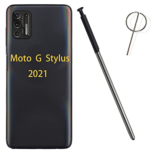 Eingabestift für Moto G Stylus 2021, LCD-Touchscreen, Ersatzteil, für Motorola Moto G Stylus 2021, inkl. Sim-Auswurfstift, Schwarz von Dogxiong