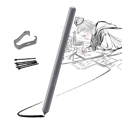 Galaxy Tab S6 S Pen Ersatz für Samsung Galaxy Tab S6 S Pen SM-T860 T860 T865 T867 Eingabestift Ersatz S Pen, ohne Bluetooth(Mountain Gray) von Dogxiong