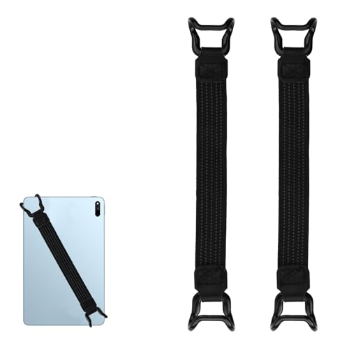 Dokeno Universelles Anti-rutsch Handhalteband Halterung Stütze, Grip Halteband Tablet Handschlaufen Halter, Handschlaufe mit Elastischem Gürtel für Alle 7-11" Tablets und E-Reader, Schwarz von Dokeno