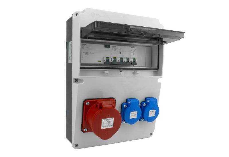 Doktorvolt Stromverteiler Baustromverteiler Stromverteiler Wandverteiler 1x16A Siemens Komplett von Doktorvolt