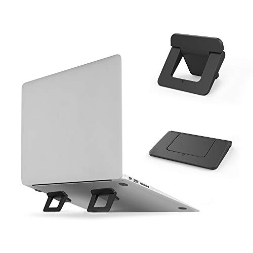 DolDer Laptop Ständer Faltbare Unsichtbar Kühlung Mini-Notebook Klebepads Halterung für Laptop MacBook und BluetoothTastatur von DolDer