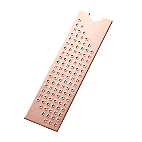 DolDer M.2 2280 SSD Kupfer Kühlerkörper mit Wärmeleitpad, Schrauben, Silikonringe für Desktop PC (2mm) von DolDer