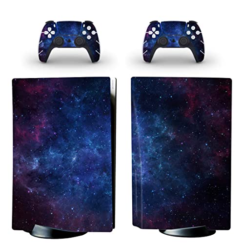 DolDer PS5 Digital Edition Skin Sticker/Aufkleber Folie schützende Haut Schale für Sony PS5 Konsole und 2 Dualshock Controller (0015 - Digital Edition) von DolDer