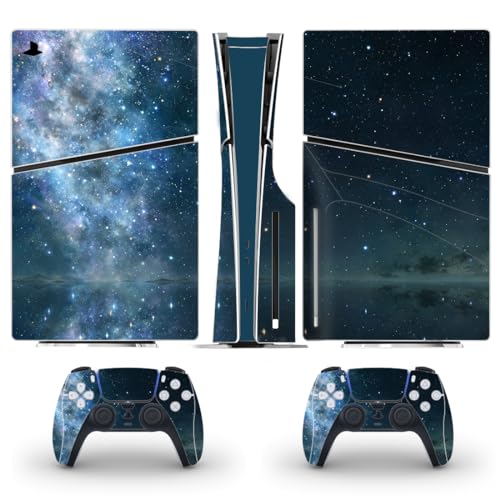 DolDer Sticker für PS5 Slim Disc Edition, Aufkleber Vinyl Skin Schutzfolie Folie Cover für PS5 Slim Disc Konsole und Controller (S0066) von DolDer