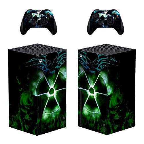 DolDer Skin Sticker/Aufkleber Folie schützende Haut Schale für Xbox Series X Konsole und 2 Dualshock Controller -0400 von DolDer