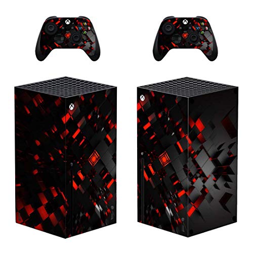 DolDer Skin Sticker/Aufkleber Folie schützende Haut Schale für Xbox Series X Konsole und 2 Dualshock Controller -0456 von DolDer