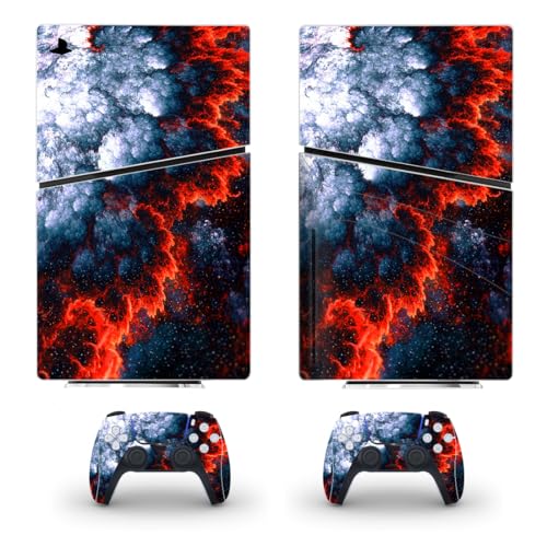 DolDer Sticker für PS5 Slim Disc Edition, Aufkleber Vinyl Skin Schutzfolie Folie Cover für PS5 Slim Disc Konsole und Controller (50AY-S0028) von DolDer