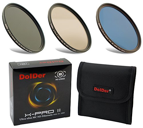 Dolder ND Filter Set (ND8, ND64, ND1000) 52mm (16 Nano-Beschichtung) Neutral Graufilter Kit 52mm, ND Filtersets Multicoated & HD von DolDer