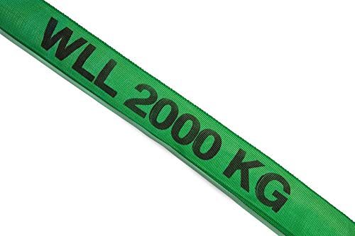 Dolezych Doppelmantel-Rundschlinge 2000 kg Tragfähigkeit, 1 m Nutzlänge - Grün von Dolezych