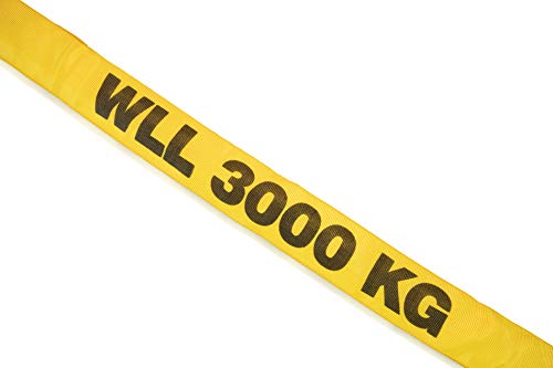Doppelmantel-Rundschlinge 3000 kg Tragfähigkeit, 2.5 m Nutzlänge - Gelb von Dolezych
