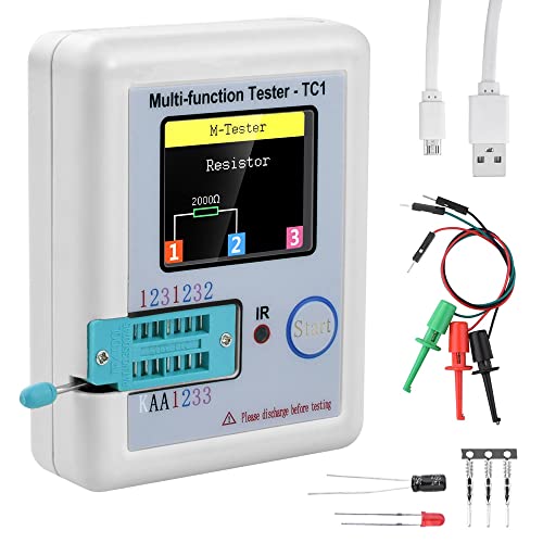 DollaTek 1.8inch Bunte Display Pocketable Multifunktionale TFT Hintergrundbeleuchtung Transistor LCR-TC1 Tester für Diode Triode Kondensator Widerstand Transistor LW21 von DollaTek