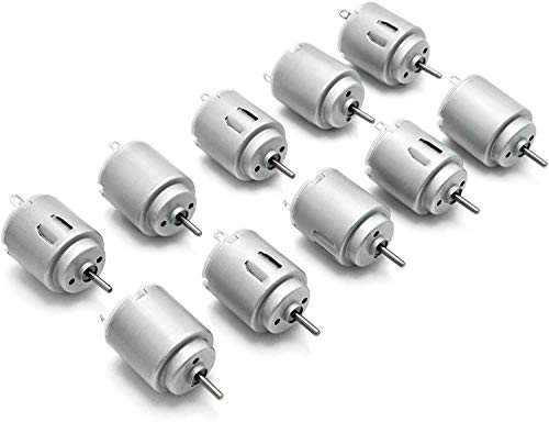 DollaTek 10Pcs DC Motor 140 Mini Elektromotor DC 3-5 V 6300 RPM für DIY Spielzeug von DollaTek