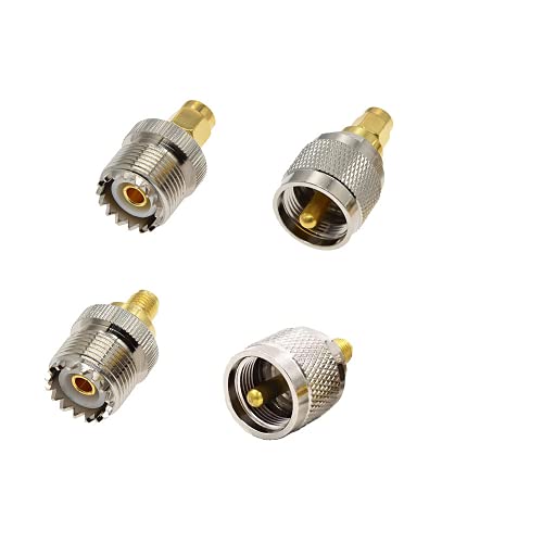 DollaTek 2 x RF Koaxial RF PUHF auf SMA Stecker PL259 SO239 auf SMA Stecker und Buchse. von DollaTek