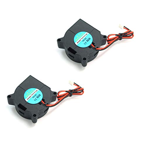 DollaTek 2Pcs 3D Drucker Lüfter DC 12V für Kühler Kühlkörper Schwarz von DollaTek