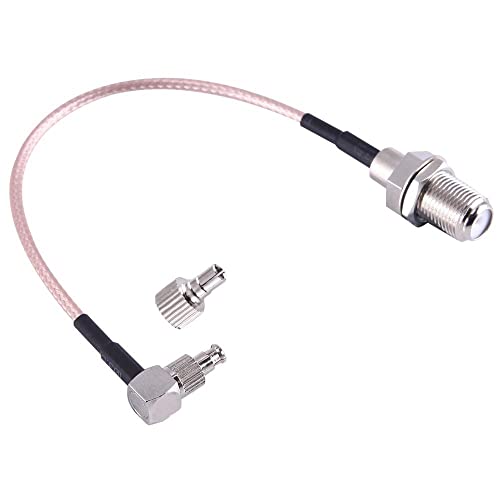 DollaTek 2Pcs F Buchse auf TS9 & CRC9 Stecker Koaxial Adapter HF-Anschluss RG316 Kabel 15cm von DollaTek