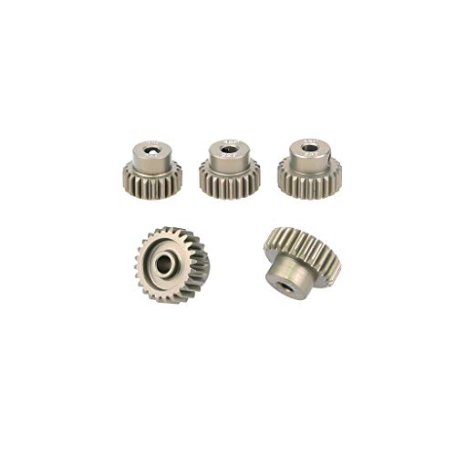 DollaTek 5PCS 48DP 21T 22T 23T 24T 25T Ritzelmotor-Kombi-Set für bürstenlosen 1/10 Rc Auto-Motor von DollaTek