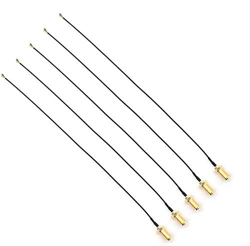 DollaTek 5Pcs 20cm / 7.8 "U.FL Mini PCI zum Verpolen SMA Pigtail Antenne WiFi Kabel IPEX zum SMA Female Pigtail Kabel WiFi Adapter FPV Antennensender - Äußere Spirale innere Nadel von DollaTek