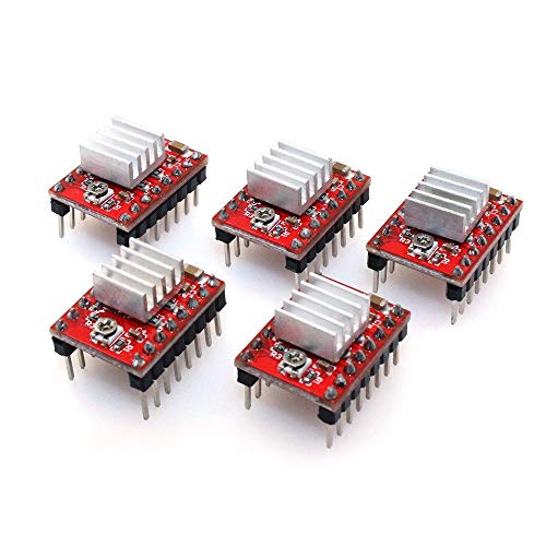 DollaTek 5Pcs 3D Drucker A4988 Reprap Schrittmotor Treibermodul für 3D-Drucker von DollaTek