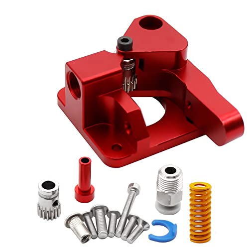 DollaTek Aluminium Upgrade Dual Gear Extruder für Extruder CR10 CR-10S PRO 3D Parts Drive Feed Doppelriemenscheibe von DollaTek