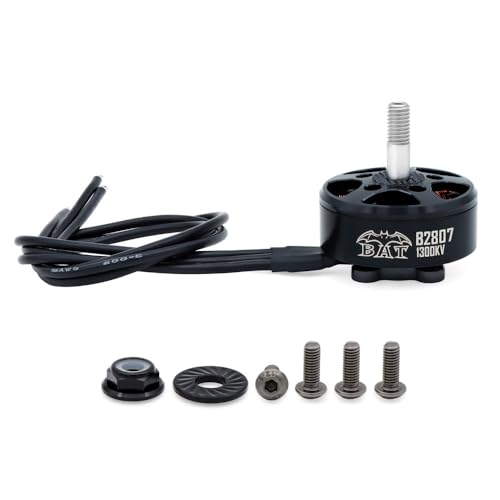 DollaTek Bat B Serie 2807 1300kv 250MM Bürstenloser Motor FPV-Drohnenmotor,FPV-RC-Flugzeug-Drohnen-DIY-Teile,RC-Flugzeugmotor für Multi (schwarz) von DollaTek
