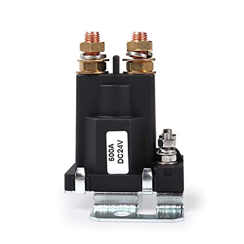 DollaTek Hochstrom-Anlasserrelais 500AMP DC 24V 4 Pin SPST Auto Auto Startschütz Doppelbatterien Isolatorsteuerung EIN/Aus-Schalter DollaTek Hochstrom-Anlasserrelais 500AMP DC 24V 4 Pin SPST Auto Auto Startschütz Doppelbatterien Isolatorsteuerung EIN/Aus-Schalter von DollaTek