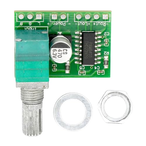 DollaTek Super klein 3W + 3W DC 5V-Audioverstärker Handliche Digitalendstufenmodul Vorstands Zweikanalige PAM8403 Stereo-Verstärker mit Potentiometer für DIY portable Lautsprecher Kopfhörer DollaTek Super klein 3W + 3W DC 5V-Audioverstärker Handliche Digitalendstufenmodul Vorstands Zweikanalige PAM8403 Stereo-Verstärker mit Potentiometer für DIY portable Lautsprecher Kopfhörer von DollaTek