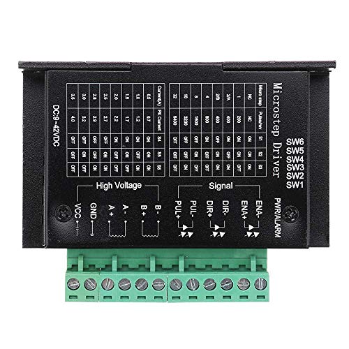 DollaTek TB6600 4A 9-42V Schrittmotortreiber CNC-Controller, Schrittmotortreiber Nema Tb6600 Einachser Zwei-Phasen-Hybrid-Schrittmotor für CNC von DollaTek