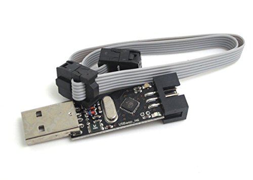 DollaTek USBASP USBISP AVR USBasp_H6 Programmer + 6Pin Kabel ideal Unterstützung Win7 Win10 Linux von DollaTek