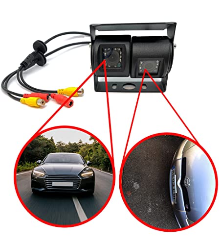 Dolphin Automotive Kommerzielle Van Dual Twin kommerzielle Rückfahrkamera schwarz - nur Kamera (kein Bildschirm) von Dolphin Automotive