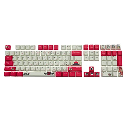 108Keys PBT-Tastenkappen, OEM-Profil, Farbstoff-Sublimationstastenkappe für Cherry MX Switch, mechanische Tastatur, Jujiuwu-Thema, OEM-Profil-Tastenkappen, Pbt von Domasvmd