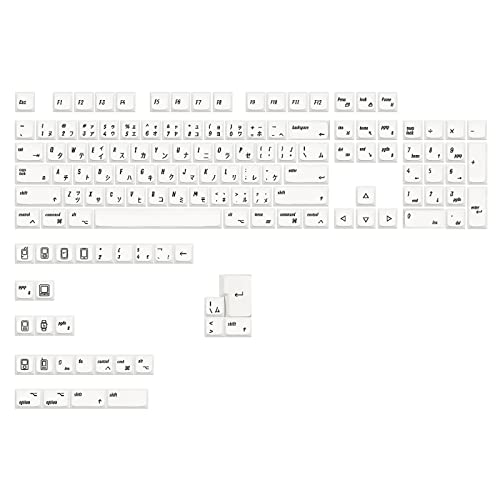 133Keys PBT Dye-Subbed Mac-Tastenkappen für mechanische Tastaturen für Tastenkappen, MDA-Profil für MX-Schalter 61/64/68/87/96, Farbstoff-Sub-Tastenkappen, Tastenkappen, 133-Tasten, von Domasvmd