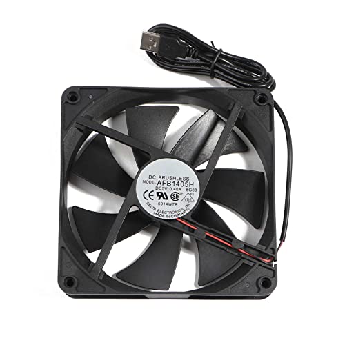 140 mm DC5 V USB-Stecker, CPU-Kühler, 14 cm, 140 x 140 x 25 mm, Computer-PC-Gehäuselüfter, USB-Lüfter, CPU-Kühler, 5 V, 2-poliger USB-Lüfter für Computergehäuse, Server, Kühler, 140 x 140 mm, leise 140 mm DC5 V USB-Stecker, CPU-Kühler, 14 cm, 140 x 140 x 25 mm, Computer-PC-Gehäuselüfter, USB-Lüfter, CPU-Kühler, 5 V, 2-poliger USB-Lüfter für Computergehäuse, Server, Kühler, 140 x 140 mm, leise von Domasvmd