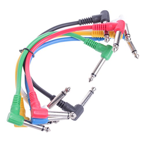 6 Stück/Set bunte, abgewinkelte Stecker-Kabel für Gitarrenkabel, Pedal-Effekt-Gitarrenkabel 6 Stück/Set bunte, abgewinkelte Stecker-Kabel für Gitarrenkabel, Pedal-Effekt-Gitarrenkabel von Domasvmd