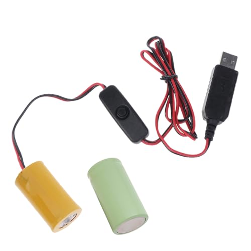 Domasvmd 1 Set LR20 D Fake-Eliminatoren mit Netzschaltern, USB-Netzteilkabel als Ersatz für 1 bis 4 Stück 1,5 V LR20 D USB-Netzkonverter-Kabel Domasvmd 1 Set LR20 D Fake-Eliminatoren mit Netzschaltern, USB-Netzteilkabel als Ersatz für 1 bis 4 Stück 1,5 V LR20 D USB-Netzkonverter-Kabel von Domasvmd