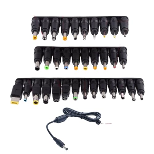 Domasvmd 1 Set Laptop-Netz-Zubehör DC 5,5 x 2,1 mit 34 Steckern im Lieferumfang enthalten, USB-Kabel, optionaler Netzadapter für Laptops Domasvmd 1 Set Laptop-Netz-Zubehör DC 5,5 x 2,1 mit 34 Steckern im Lieferumfang enthalten, USB-Kabel, optionaler Netzadapter für Laptops von Domasvmd