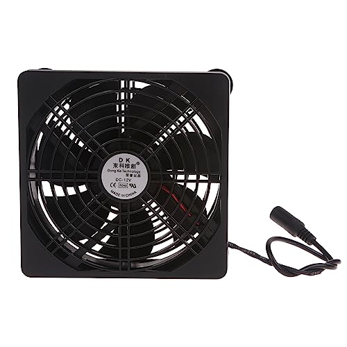 Domasvmd 120 mm DC12 V Lüfter für Computergehäuse, Router, Empfänger, Heizkörper, 5,5 x 2,1 mm, Kühlung, Empfänger, DVR-Kühlung Domasvmd 120 mm DC12 V Lüfter für Computergehäuse, Router, Empfänger, Heizkörper, 5,5 x 2,1 mm, Kühlung, Empfänger, DVR-Kühlung von Domasvmd