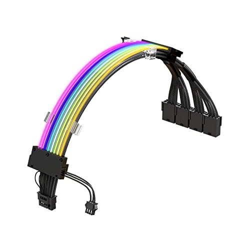 Domasvmd 16Pin Kabel PCIE GPU Kabel 16AWG 600W Kabeladapter Stromkabel ARGB Synchronkabel Zubehör ATX3.0 Adapter Domasvmd 16Pin Kabel PCIE GPU Kabel 16AWG 600W Kabeladapter Stromkabel ARGB Synchronkabel Zubehör ATX3.0 Adapter von Domasvmd