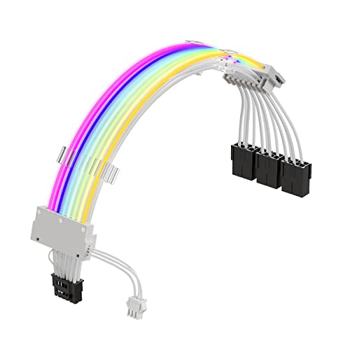 Domasvmd 16Pin Kabel PCIE GPU Kabel 16AWG 600W Kabeladapter Stromkabel ARGB Synchronkabel Zubehör ATX3.0 Adapter Domasvmd 16Pin Kabel PCIE GPU Kabel 16AWG 600W Kabeladapter Stromkabel ARGB Synchronkabel Zubehör ATX3.0 Adapter von Domasvmd