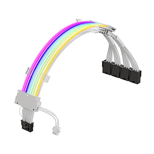 Domasvmd 16Pin Kabel PCIE GPU Kabel 16AWG 600W Kabeladapter Stromkabel ARGB Synchronkabel Zubehör ATX3.0 Adapter Domasvmd 16Pin Kabel PCIE GPU Kabel 16AWG 600W Kabeladapter Stromkabel ARGB Synchronkabel Zubehör ATX3.0 Adapter von Domasvmd