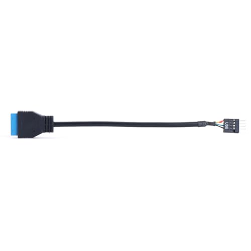 Domasvmd 20-polige 19-polige USB-Buchse auf 9-poligen USB-Stecker, Motherboard-Kabel, Adapterkabel, Computerkabel, Stecker, Motherboard Domasvmd 20-polige 19-polige USB-Buchse auf 9-poligen USB-Stecker, Motherboard-Kabel, Adapterkabel, Computerkabel, Stecker, Motherboard von Domasvmd